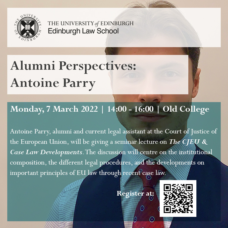 Alumni Perspective: Antoine Parry