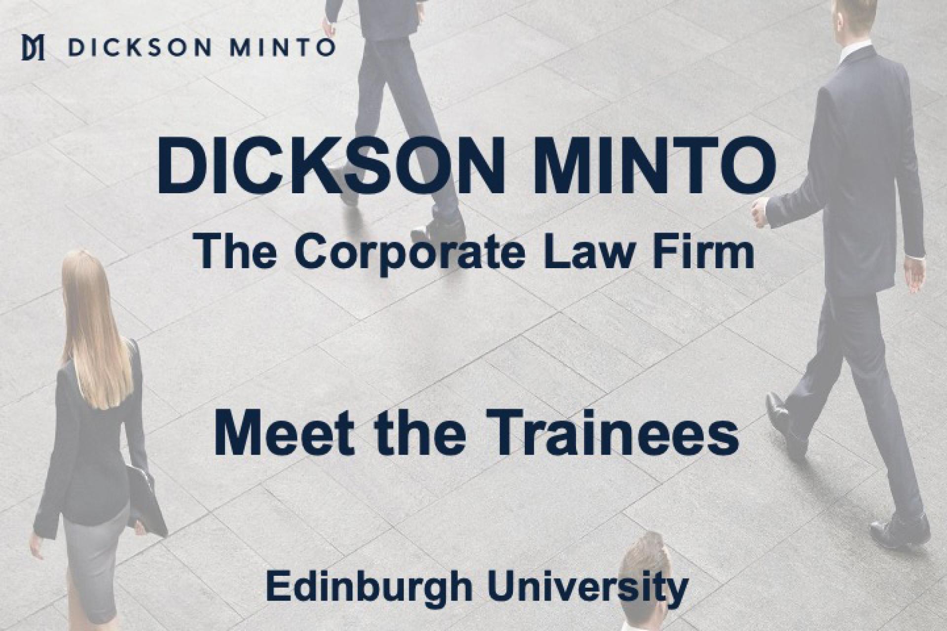 Dickson Minto: Meet the trainees