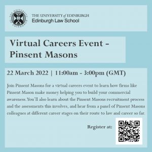 Virtual careers event poster